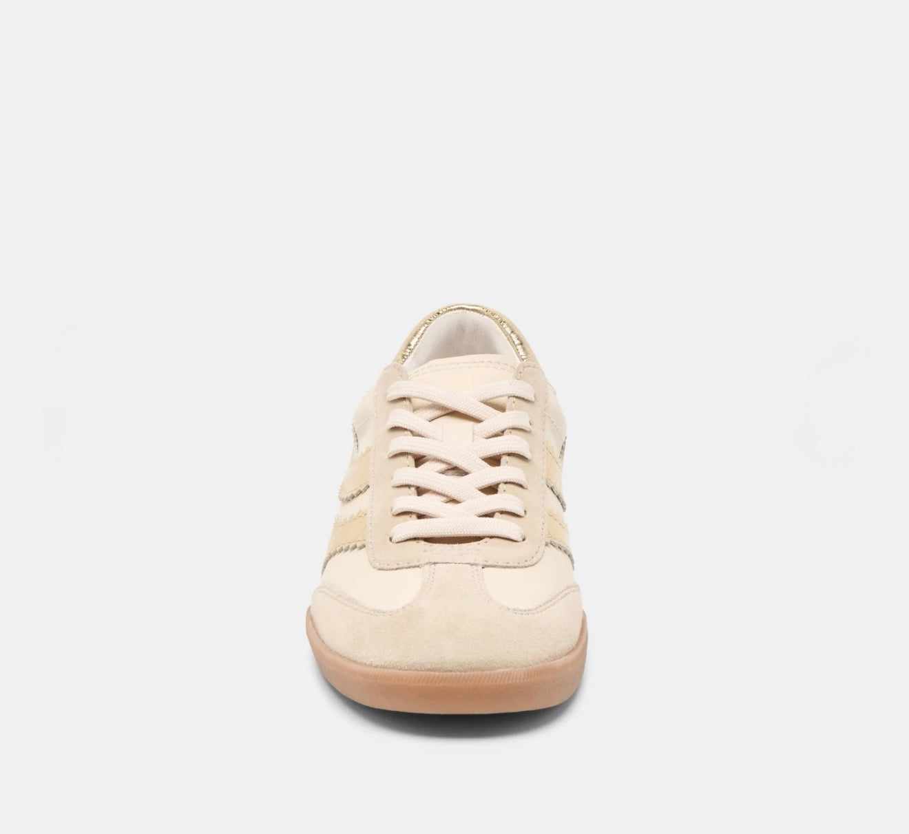 Dolce Vita “Merit” Sneaker-White/Gold Leather