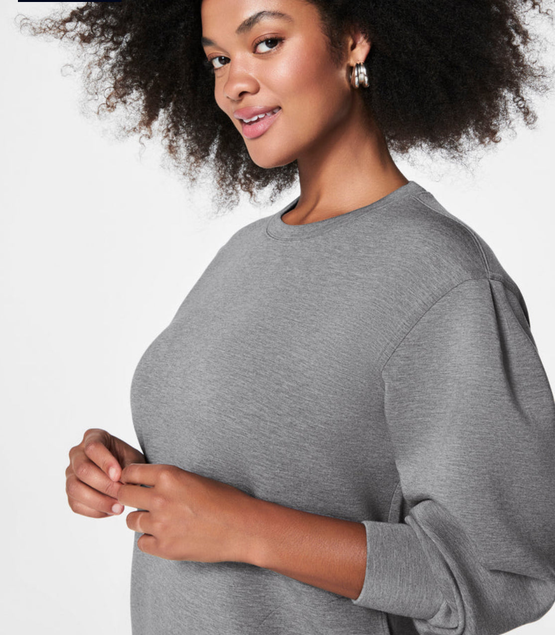 Spanx AirEssentials Crew Neck Dress-Medium Heather Grey