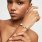 Uno de 50 "Be a Chameleon" Small Bangle-Gold/Moonstone