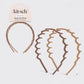 Kitsch Recycled Headbands Zig Zag- Neutral