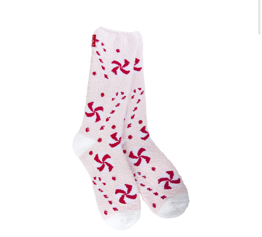 Crescent Sock Co. "Peppermint Lane" -Pink