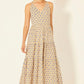Bila 77 “Majorca” Dress- Camel/Blue