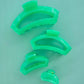 Teleties Classic Small Open Hairclip-Spring Splash