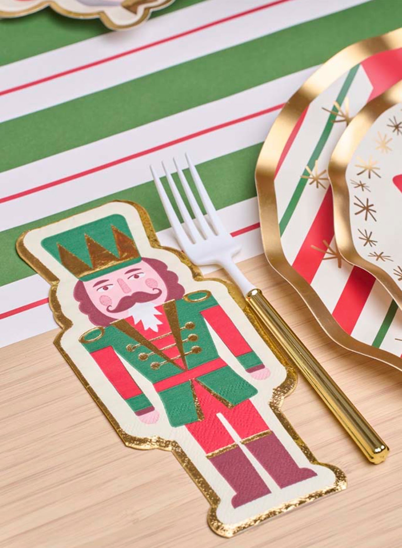 Sophistiplate Nutcracker Christmas Guest Towel - Thumbnail 3