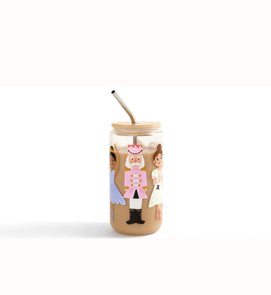 Pippi Post "Nutcracker" Christmas Glass Can