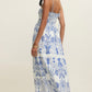 Z Supply Nadine Palm Maxi Dress- Nautical