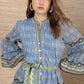Hale Bob “Idalia” Pintuck Dress - Blue