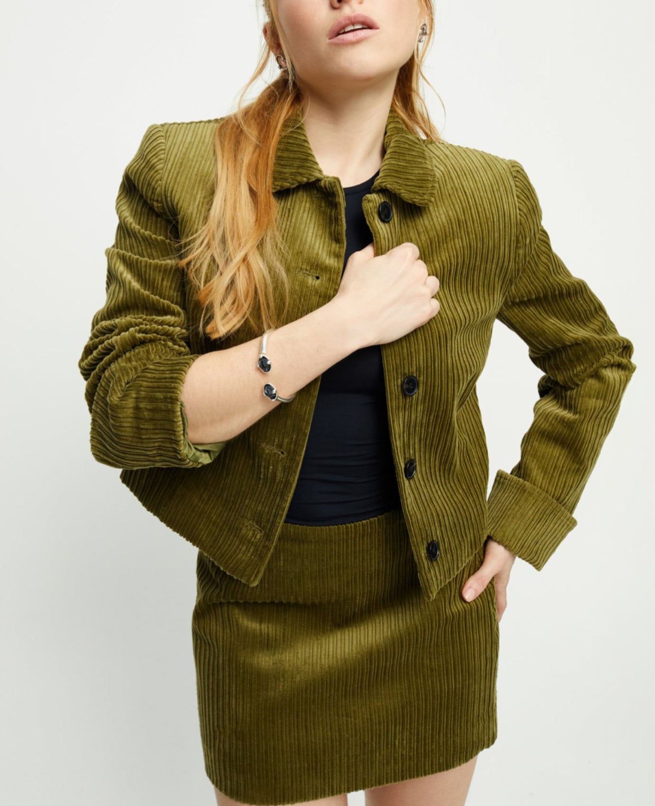 Uno de 50 “Ser Deslumbrante” (be stunning) Bangle Bracelet- Silver/Black