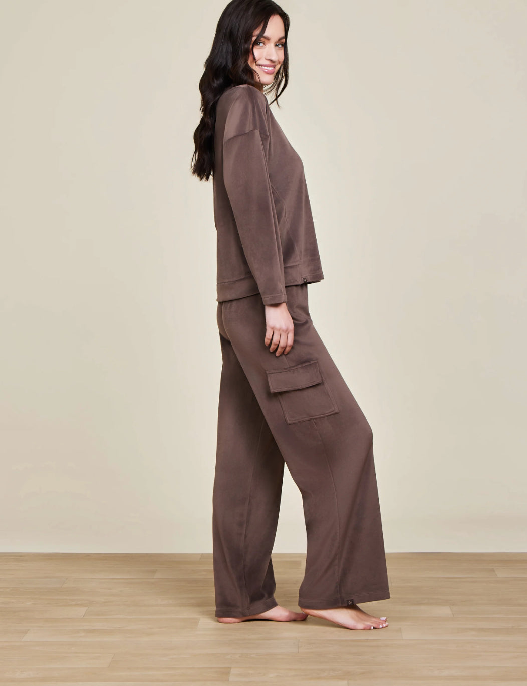 Barefoot Dreams LuxeChic Cargo Pant-Java