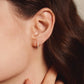 LeMel “Everyday CZ” Huggie Earrings-Gold