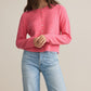 Z Supply Medina Cardigan- Disco Pink