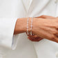 Rizen Chain Breaker Cross Bracelet-Silver