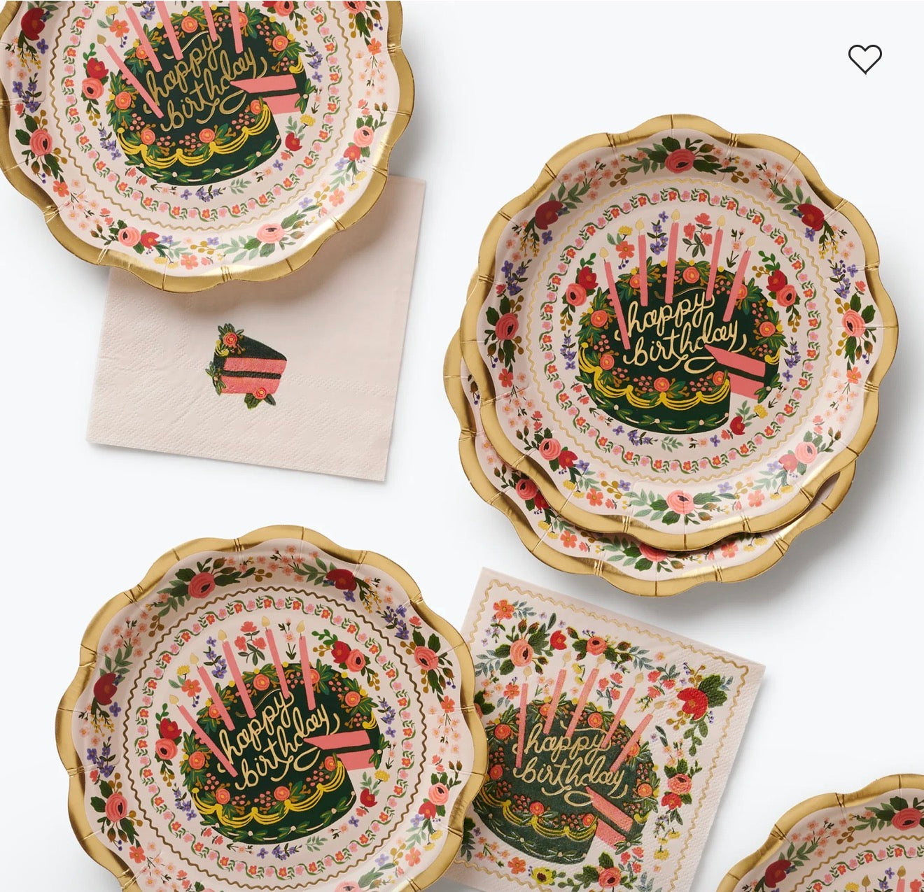 Rifle Paper Co. "Floral Cake" Small Plates