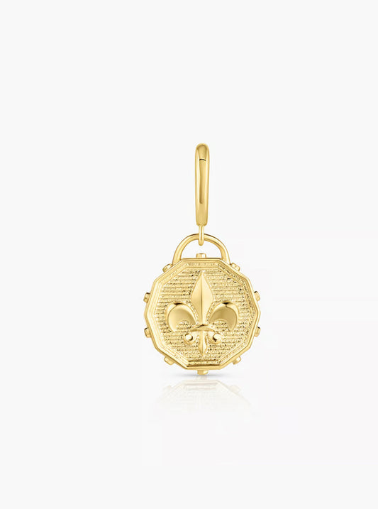 Gorjana Fleur De Lis Parker Charm-Gold