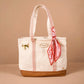 The Darling Effect Canvas Tote Bag-Maple Gingham