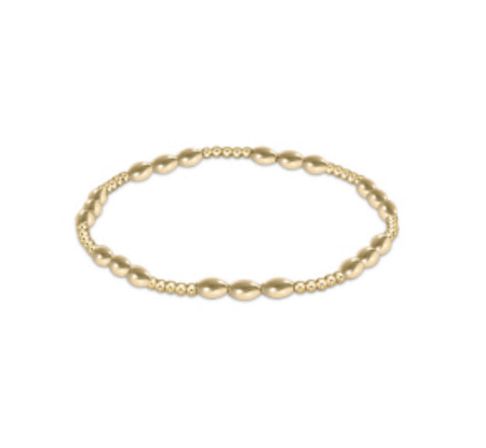 Enewton “Harmony Joy” Pattern 2mm Bead Bracelet-Gold (BHARJOYPG2)