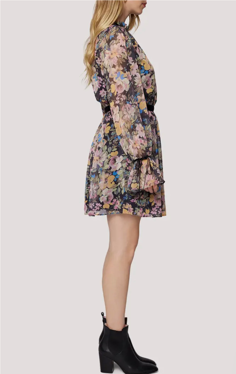 Lost + Wander “Sweet Meadows” Mini Dress - Black Multi