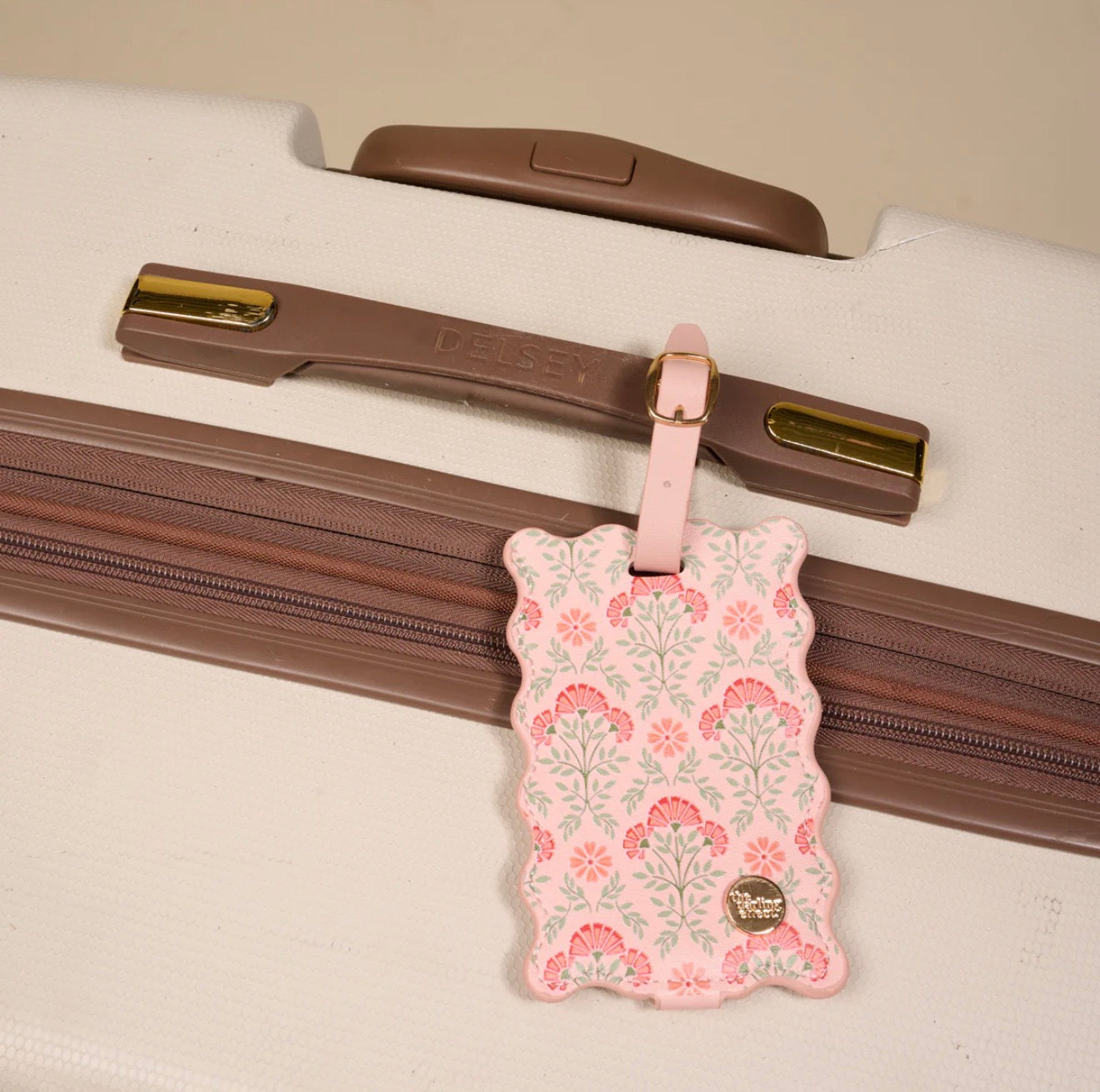 The Darling Effect Luggage Tag-Everbloom Dusty Rose