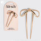 Kitsch Metal Bow French Hair Pin-Gold
