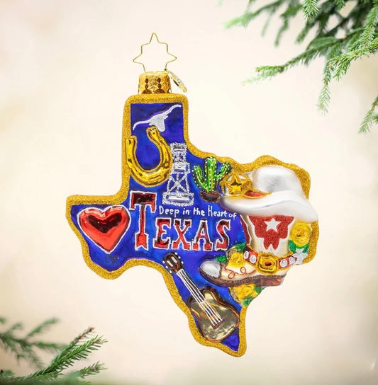 Christopher Radko Ornament-Lone Star Pride