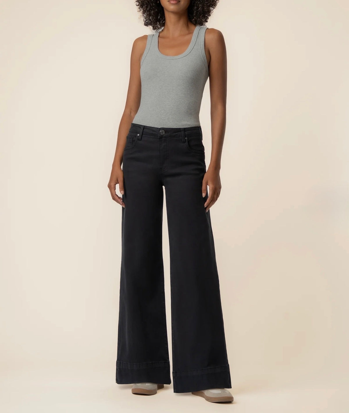Kut from the Kloth "Maya" High Rise Fab Ab Wide Leg- Celebrating