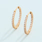 Spartina 449 SP Sunrise Hoop Earrings 20mm-Crystal