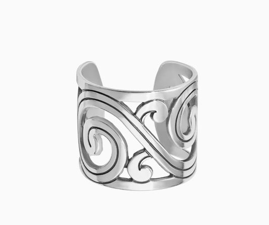 Brighton Christo Barcelona Wide Ring-Silver