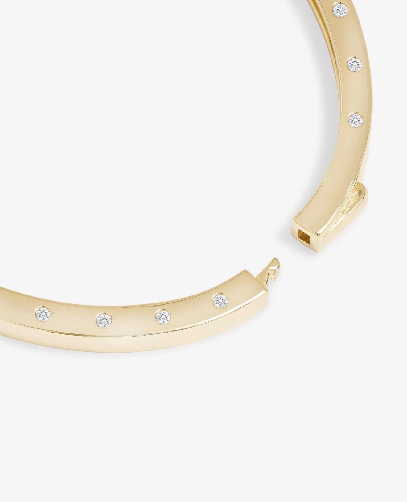 Melinda Maria “Ashley” Lock Cuff-Gold/White