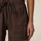 Kut from the Kloth "Katana" High Rise Drawstring Short-Chocolate