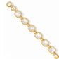 Julie Vos “Sahara” Stone Bracelet-Gold/Iridescent Clear Crystal