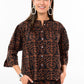 Uncle Frank Poet Shirt-Black/Brown