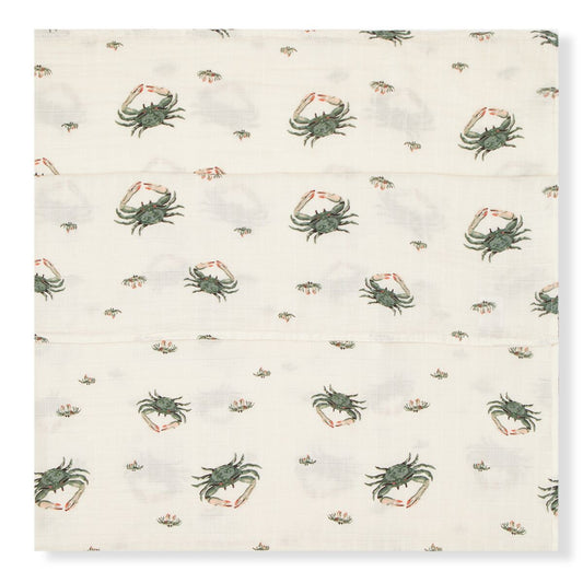 Milkbarn Kids "Coastal Crab" Bamboo Swaddle