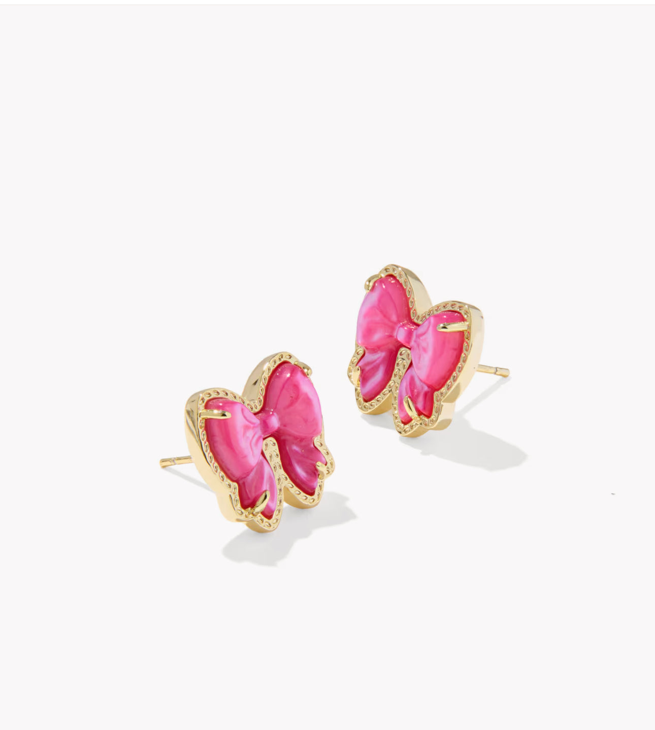 Kendra Scott Haley Bow Stud Earring-Gold Rose Violet MOP