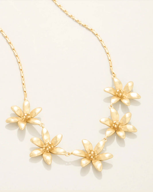 Spartina 449 River Lily Station Necklace 17"-Gold