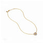Julie Vos “Cobblestone” Delicate Necklace-Gold/Ivory Cat’s Eye