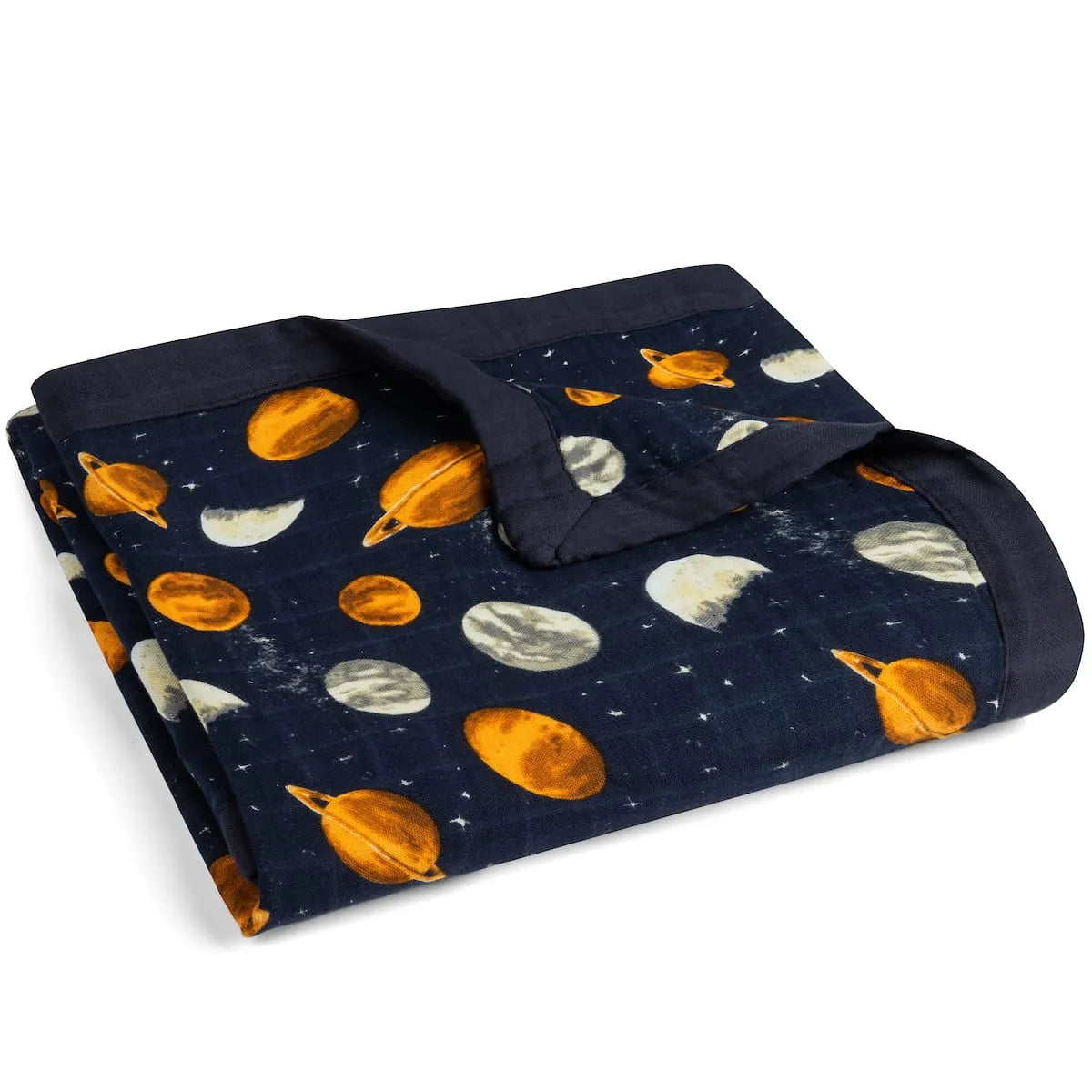 Milkbarn Kids “Planets” Big Lovey Three-Layer Muslin Blanket