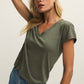 Z Supply Modern Jersey V-Neck Tee-Tea Leaf