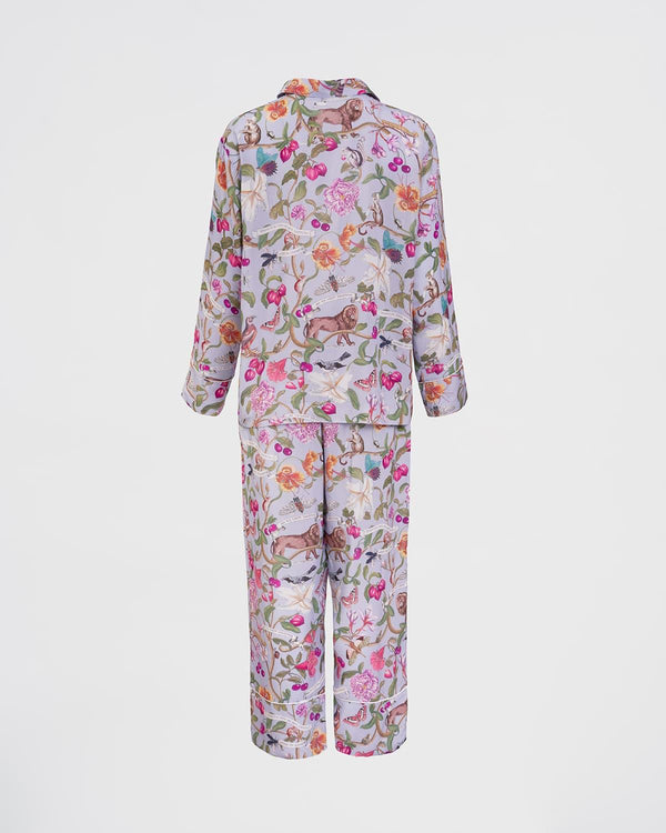 Fable England "Tree of Life" Long Pajamas-Blue