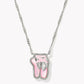 Kendra Scott Ballet Short Pendant Necklace-Silver Blush MOP