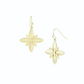 Natalie Wood Designs "Sea Breeze" Cross Drop Earrings-Gold