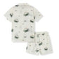 Milkbarn Kids "Coastal Crab" Collar Button Up Shirt & Shorts Set