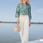 Spartina 449 "Wilenna" Ruffle Blouse-Guerard Estate Bird
