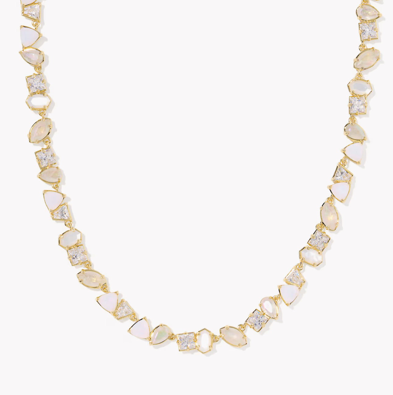 Kendra Scott Isabelle Tennis Necklace-Gold Neutral Mix