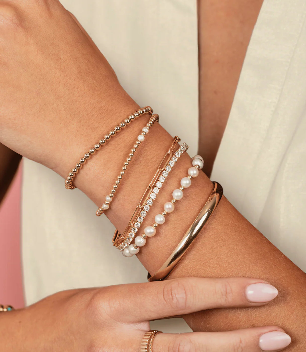 LeMel CZ Tennis Bracelet-Large 6.5”