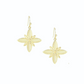 Natalie Wood Designs "Sea Breeze" Cross Drop Earrings-Gold