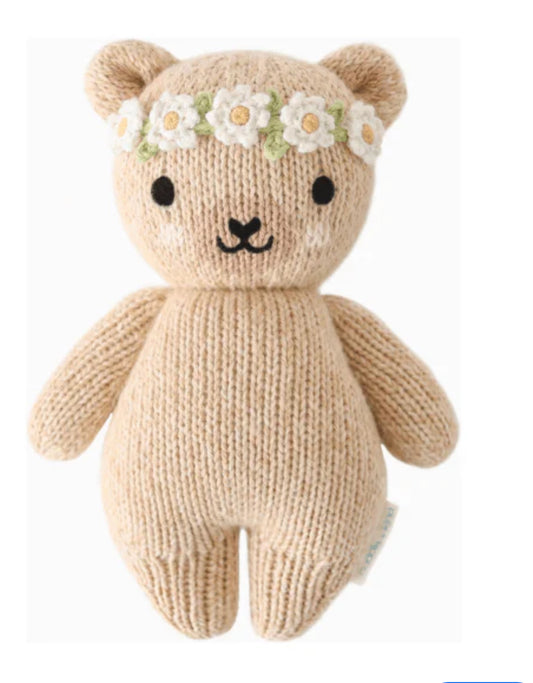 Cuddle + Kind “Baby Honeybear” Ivory Floral