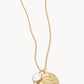 Spartina 449 Floret Necklace 17"-Pearl