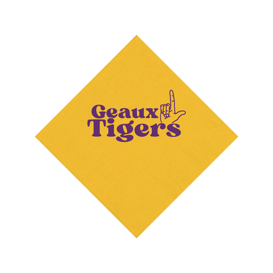 Victory Lap Cocktail Napkin-Geaux Tigers