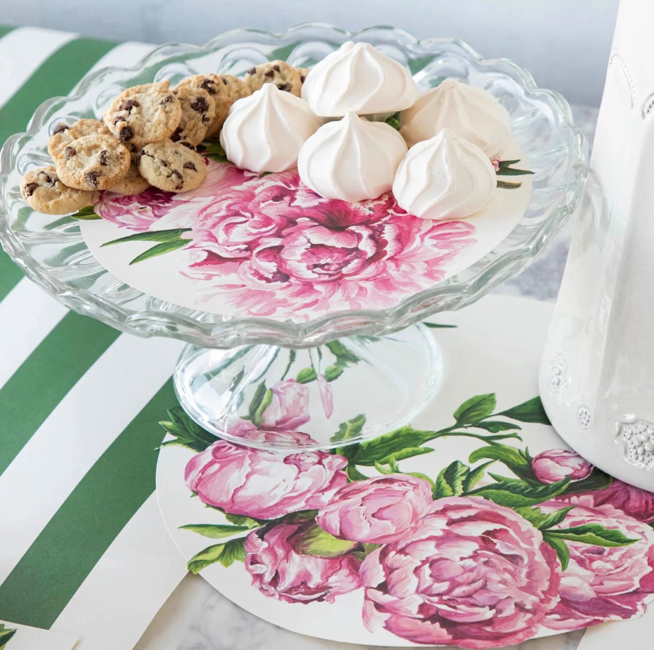 Hester & Cook "Peony" Serving Papers