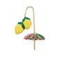 Shiraleah "Lemon/Umbrella” Beaded Bag Charm
